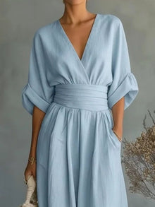 Hera Half Sleeve Wide Leg Jumpsuit — thumbnail 2