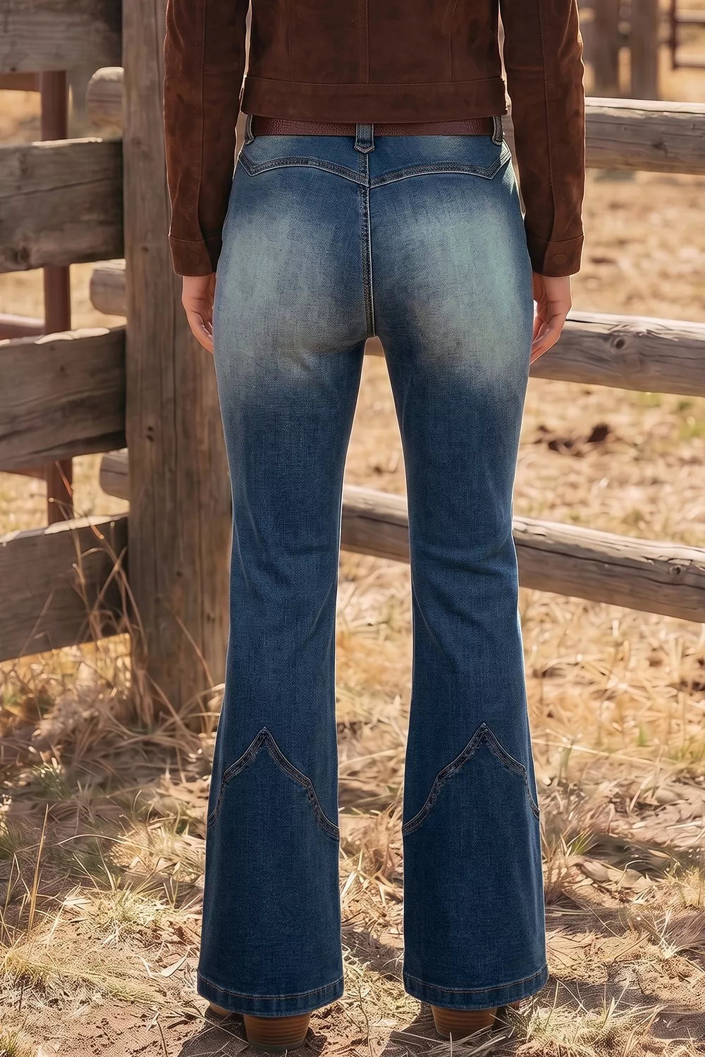 Artemis Pocket Detail Flare Leg Jeans — view 2