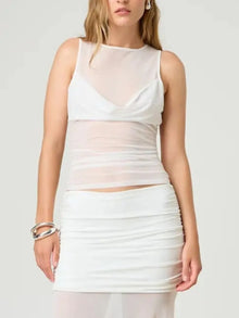 Hecate Ruched Round Neck Tank — thumbnail 6