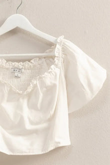 Persephone Puff Sleeve Sweetheart Neck Top — thumbnail 4