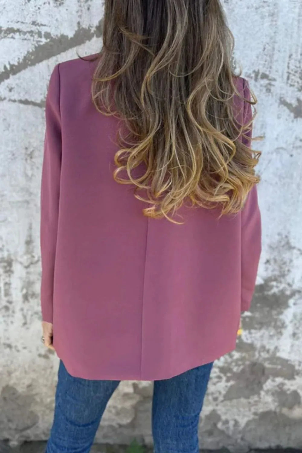 Athena Collared Neck Long Sleeve Blazer — view 14