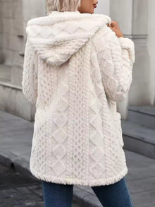 Vesta Cozy Button Up Hooded Fleece Outerwear — thumbnail 2