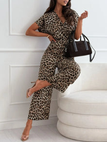 Hera Animal Print Wide Leg Jumpsuit — thumbnail 5
