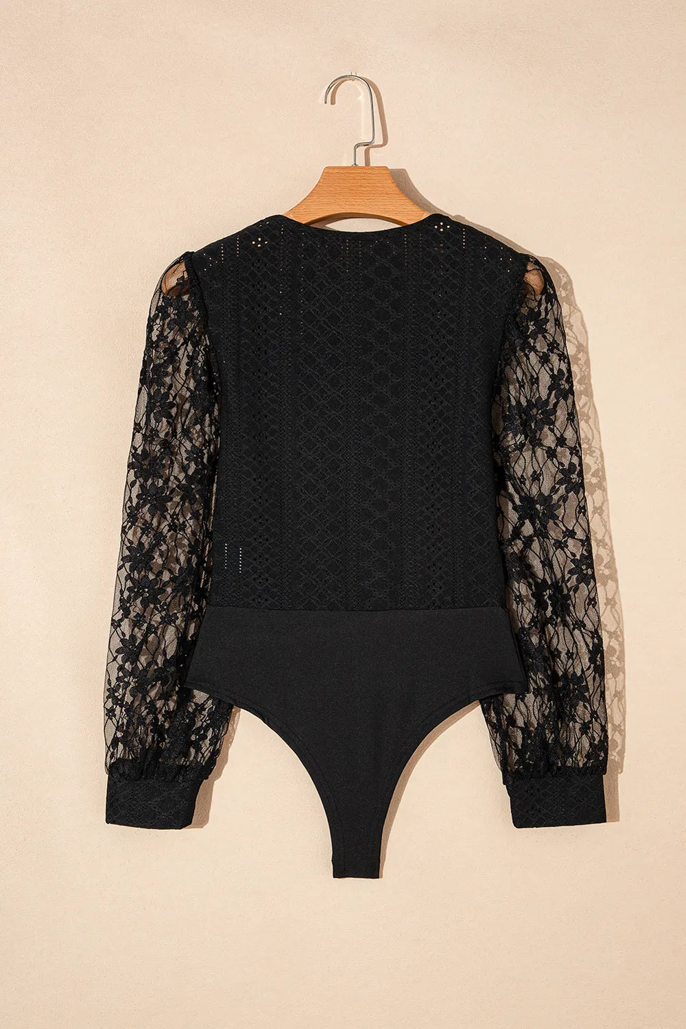Brigid Eyelet Lace Long Sleeve Bodysuit — view 22