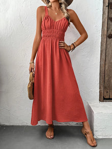Pele V-Neck Wide Strap Midi Cami Dress — thumbnail 3