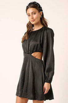 Nyx Satin Side Cutout Detail Mini Dress — thumbnail 3