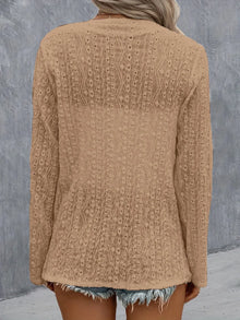 Brigid Eyelet Roll-Tab Sleeve Cardigan — thumbnail 15