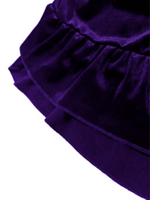 Aurora Ruffled Velvet Elastic Waist Skirt — thumbnail 18