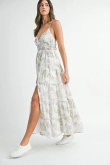 Persephone Floral Print Tiered Cami Maxi Dress — thumbnail 4