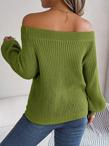 Gaia Openwork Off-Shoulder Sweater — thumbnail 3