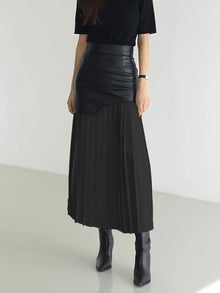 Hecate Contrast Pleated Maxi Skirt — thumbnail 2