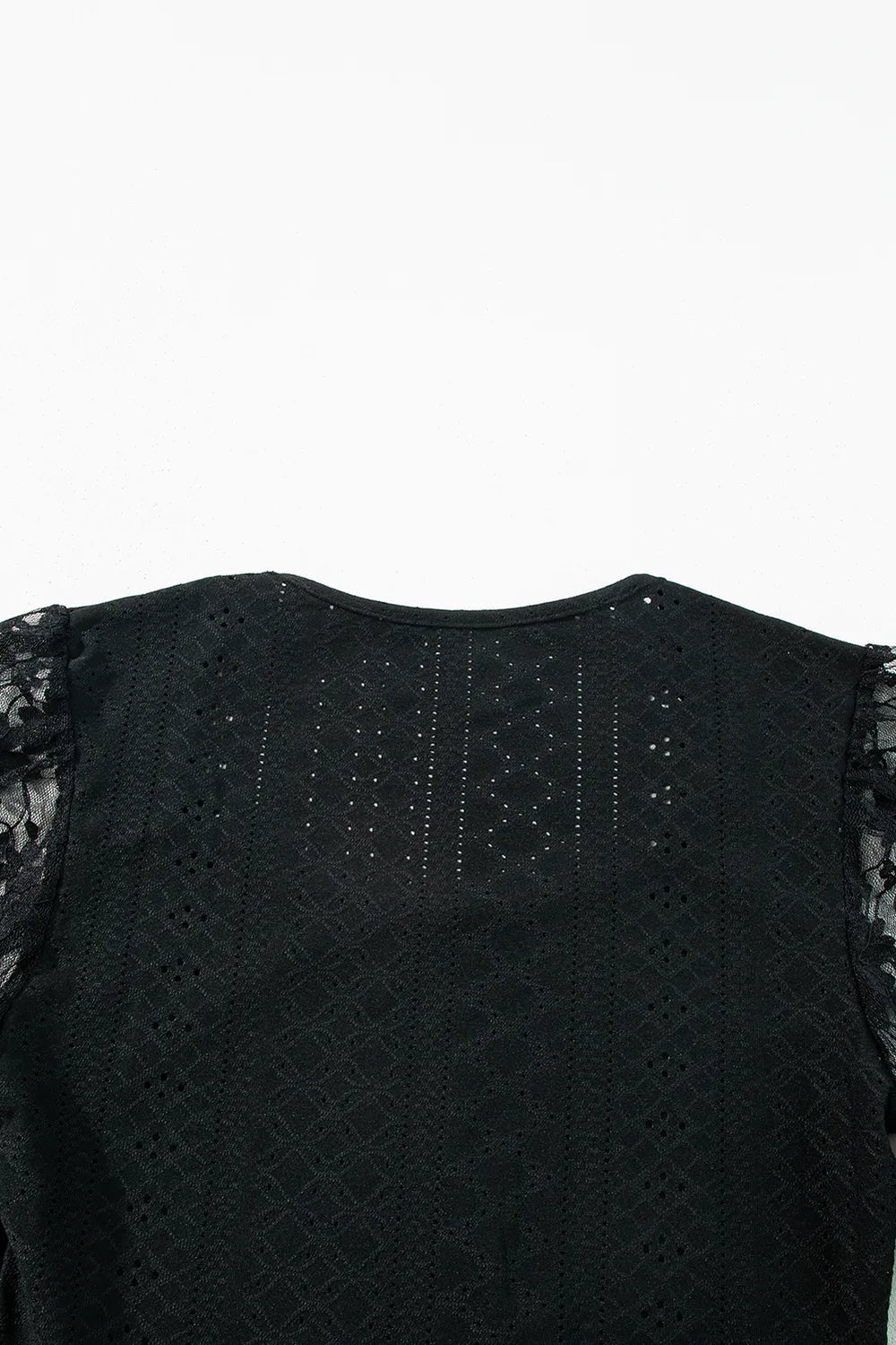 Brigid Eyelet Lace Long Sleeve Bodysuit — view 26
