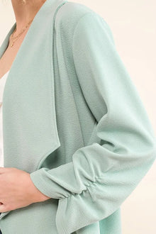 Juno Stretch Non-Wrinkled Basic Open-Front Blazer — thumbnail 9