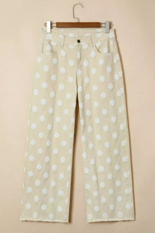 Maat Polka Dot High-Waisted Wide Leg Jeans — thumbnail 3