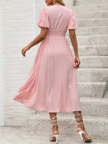 Venus V-Neck Puff Sleeve Dress — thumbnail 2