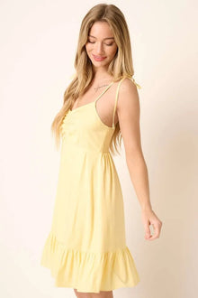 Eos Ruched Tie Mini Dress — thumbnail 4