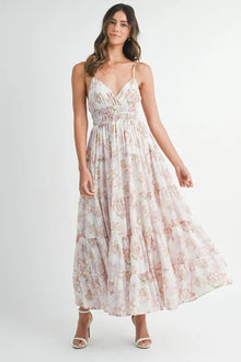 Parvati Floral Print Tiered Cami Maxi Dress — thumbnail 1