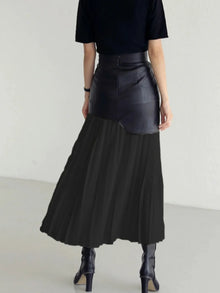 Hecate Contrast Pleated Maxi Skirt — thumbnail 3