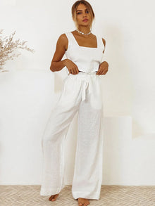 Hathor Square Neck Sleeveless Top and Pants Set — thumbnail 4