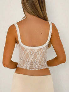 Hecate Frill Bow Lace Cami — thumbnail 3