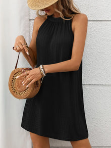 Ishtar Textured Grecian Neck Mini Dress — thumbnail 21