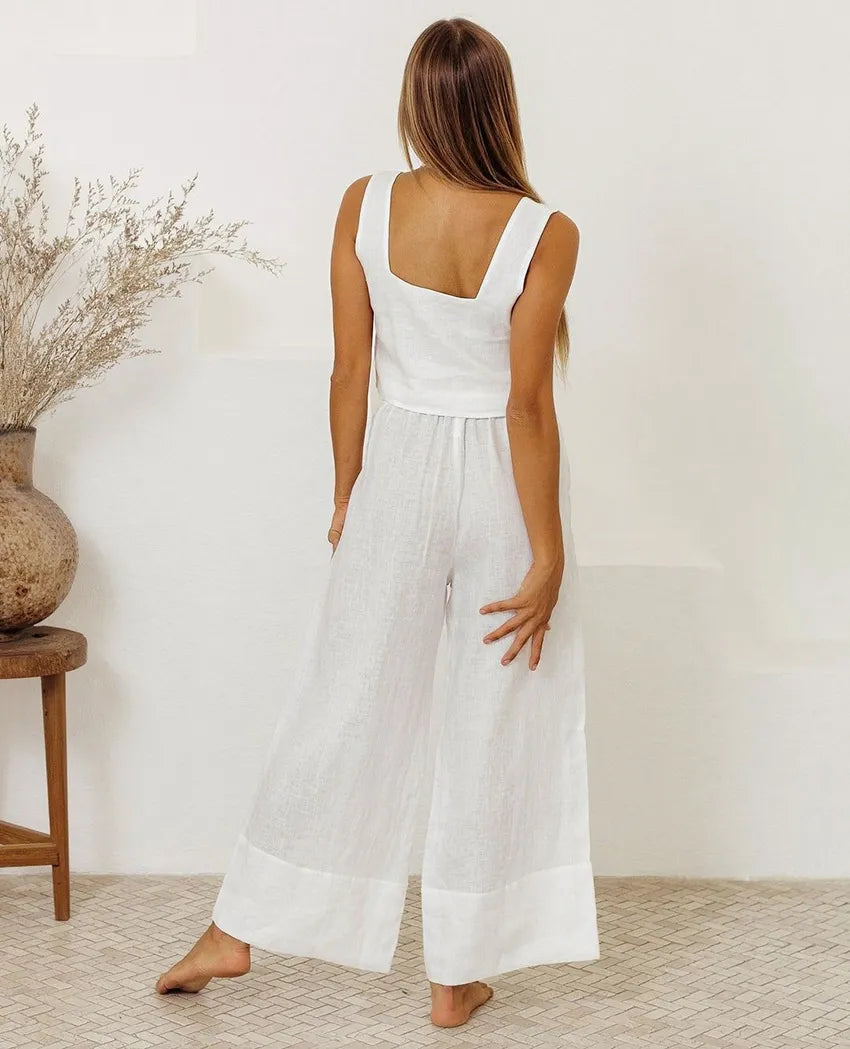 Hathor Square Neck Sleeveless Top and Pants Set — view 5
