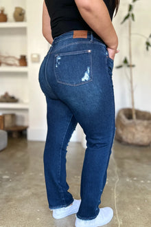 Artemis High Waist Rigid Magic Heavy Destroy Straight Jeans — thumbnail 2