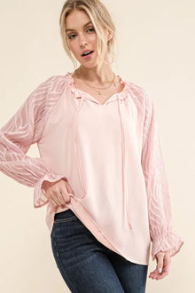 Hathor Textured Sleeve Blouse — thumbnail 4