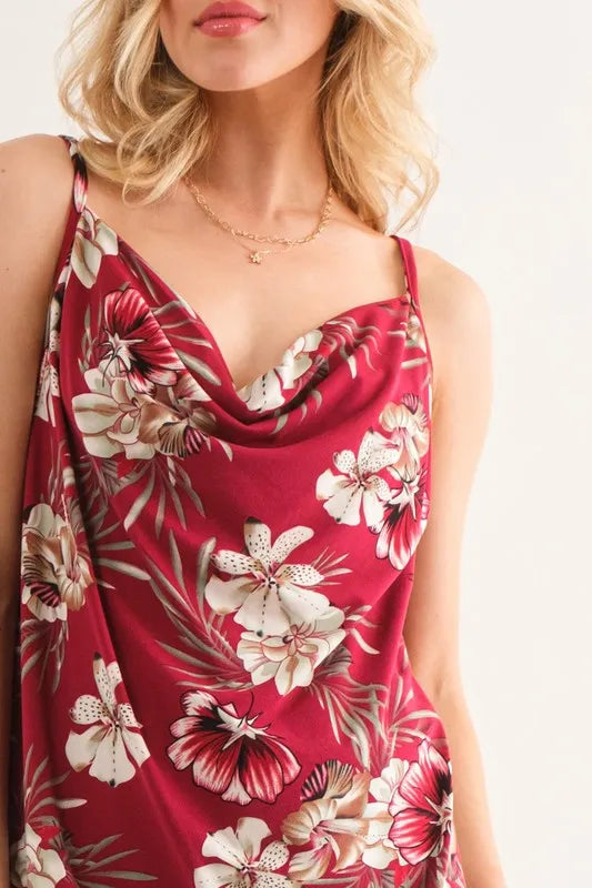 Rhea Floral Printed Casual Tank Top — view 4