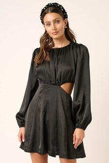 Nyx Satin Side Cutout Detail Mini Dress — thumbnail 1