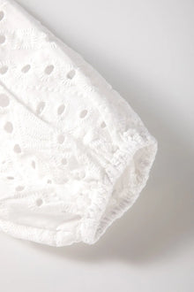 Brigid Eyelet V-Neck Long Sleeve Blouse — thumbnail 9