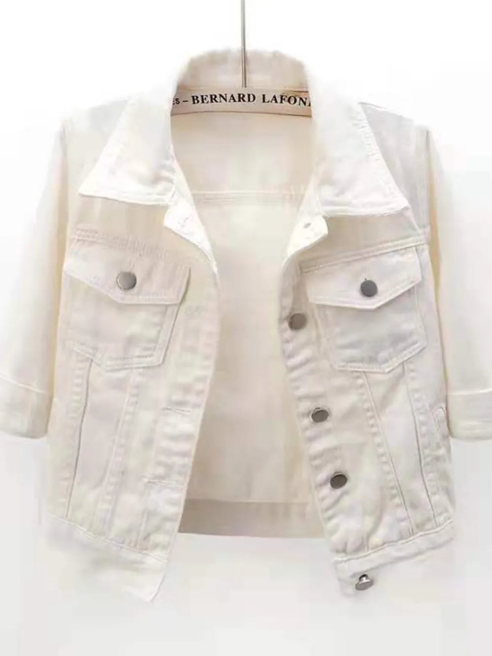 Oshun Cropped Denim Jacket — view 20