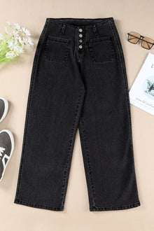 Artemis High-Waisted Button-Fly Wide-Leg Jeans — thumbnail 9