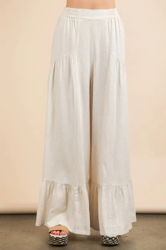 Rhea Palazzo Elastic Waist Comfy Pants