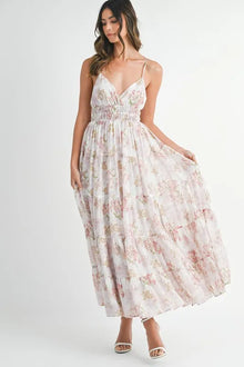 Parvati Floral Print Tiered Cami Maxi Dress — thumbnail 2