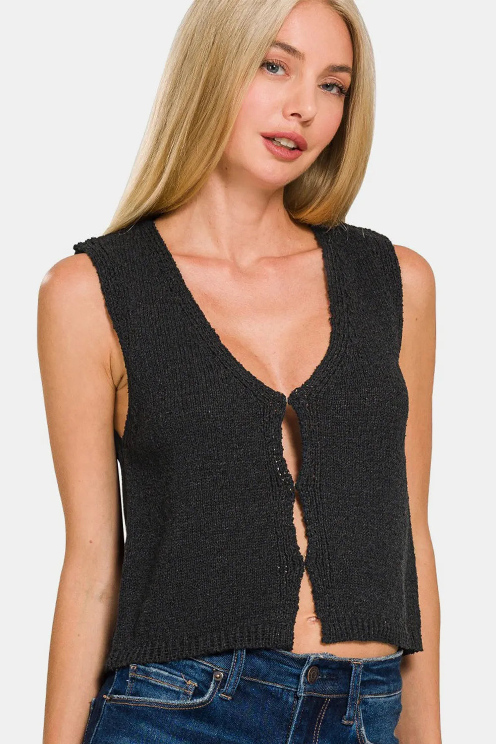 Hecate Hook & Eye Sweater Vest — view 3