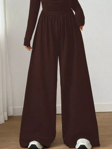 Bastet Ruched Square Neck Wide-Leg Jumpsuit — thumbnail 15