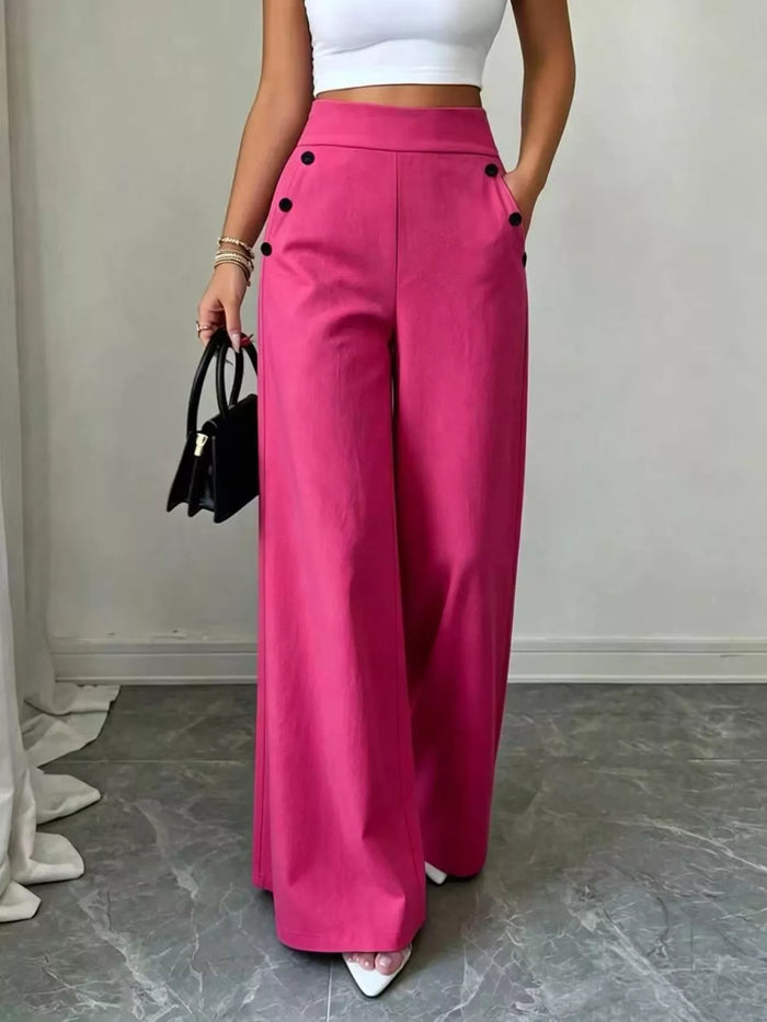 Aurora High-Waisted Wide-Leg Pants