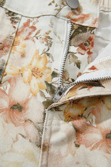 Demeter Vintage Style Floral Print High Waist Wide Leg Jeans — thumbnail 6