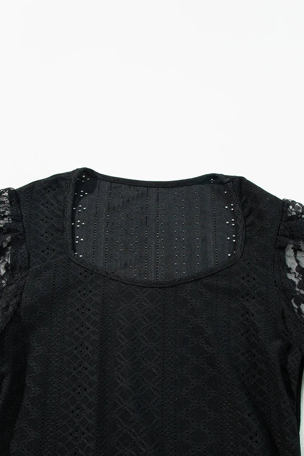 Brigid Eyelet Lace Long Sleeve Bodysuit — view 23