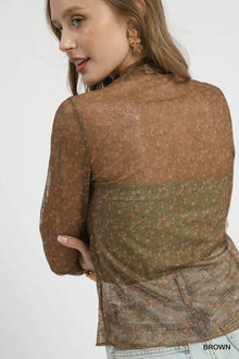 Morrigan Lace Mesh Long Sleeve Top — thumbnail 5