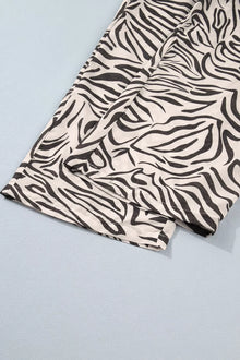 Iris Multicolour Western Print Zebra Pattern Elastic Waist Pocket Pants — thumbnail 14