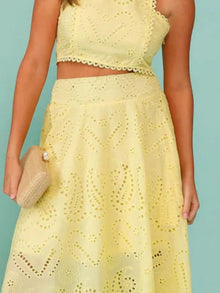 Aphrodite Eyelet Lace Top and Maxi Skirt Set — thumbnail 11