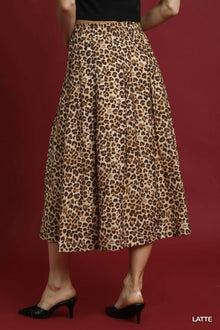 Freya Umgee Drawstring Leopard Midi Skirt — thumbnail 2