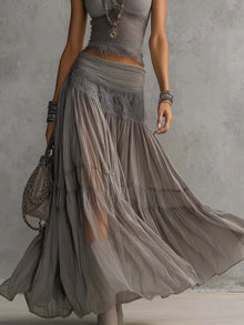 Morrigan Lace Slim Fit Top and Maxi Skirt Set — thumbnail 3