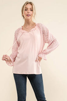 Hathor Textured Sleeve Blouse — thumbnail 5