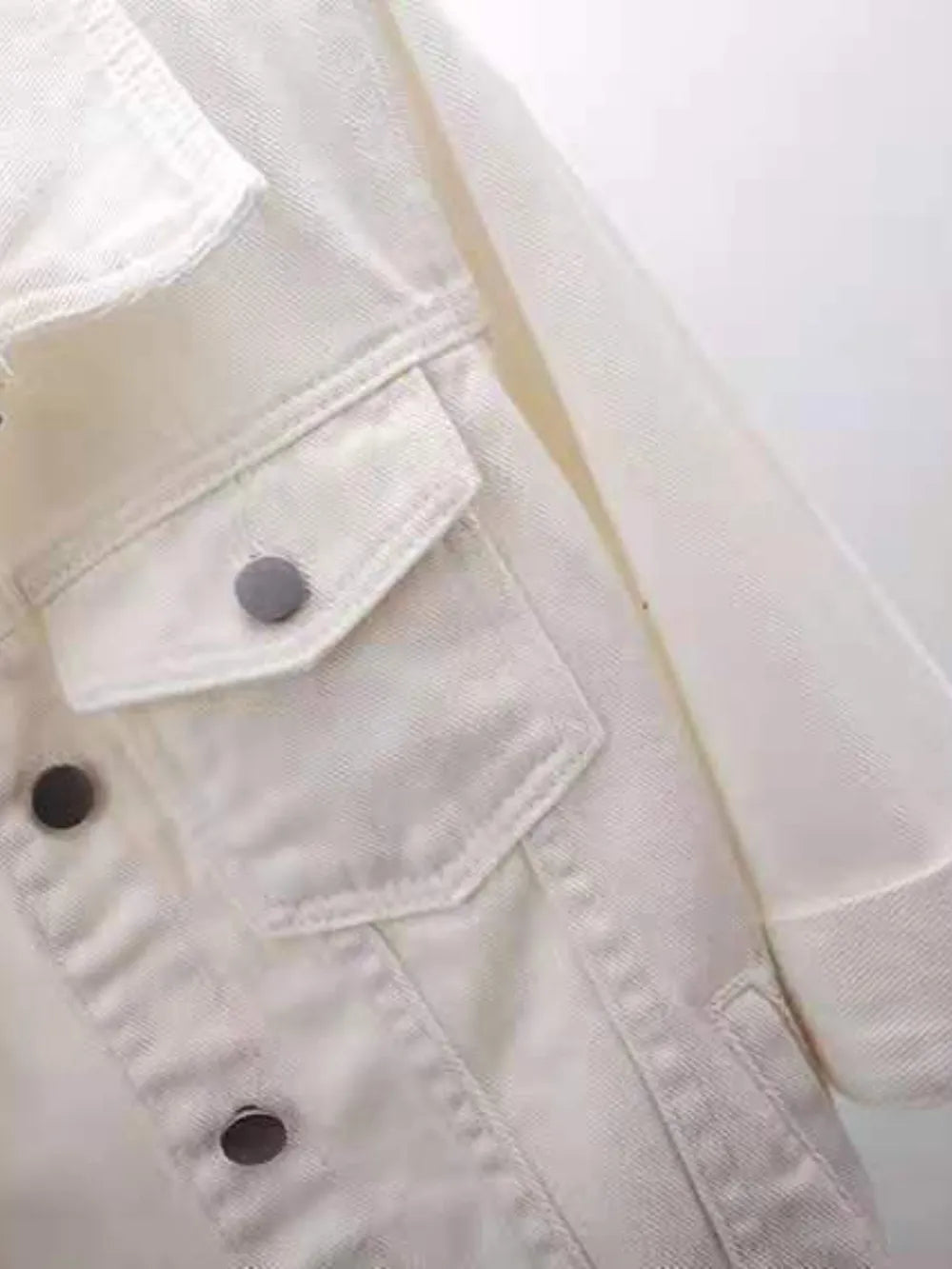 Oshun Cropped Denim Jacket — view 19