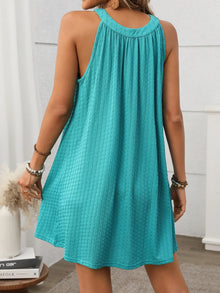 Ishtar Textured Grecian Neck Mini Dress — thumbnail 14