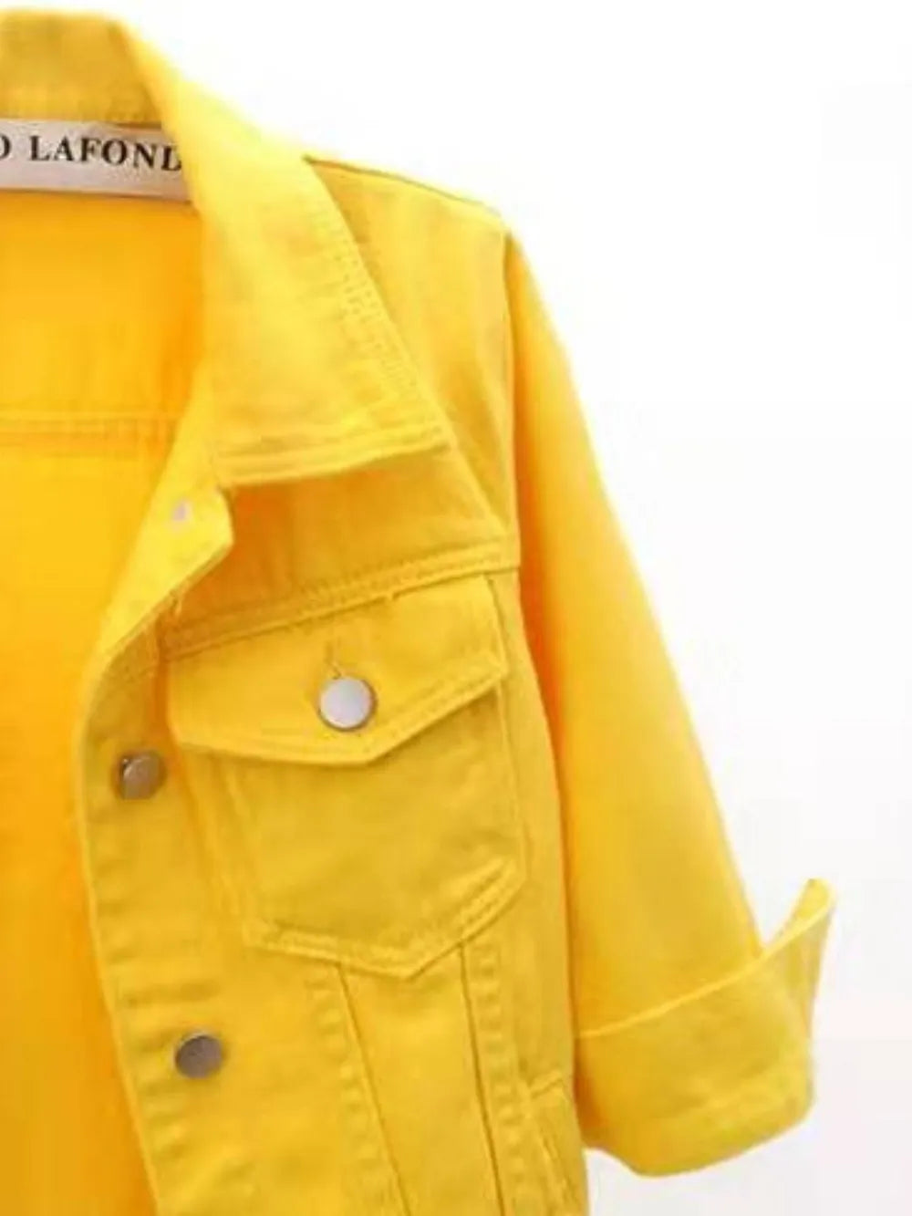 Oshun Cropped Denim Jacket — view 3