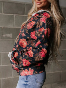 Nyx Lace Trim Kangaroo Pocket Hoodie — thumbnail 3
